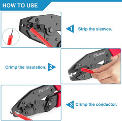 Crimping Tool for Spark Plug Ignition Wire, 8.5Mm Ratchet Spark Plug Wire Crimpe