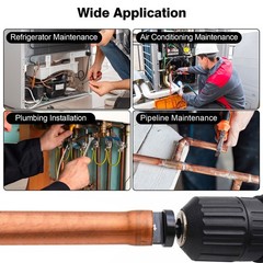 13x Copper Tube Expander & Deburring Scraper Tool HVAC Pipe Flaring Swage Drill