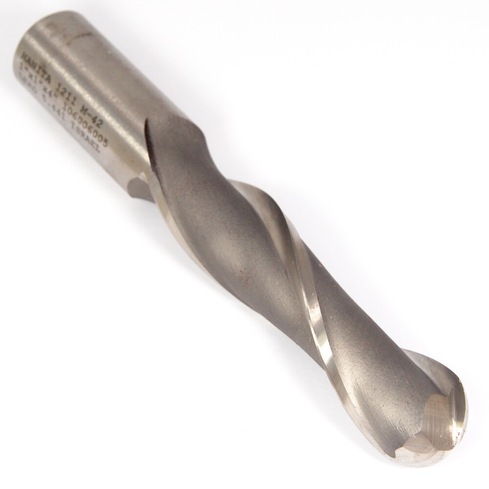 HANITA Cobalt Ball End Mill 1″ 2FL 121125008