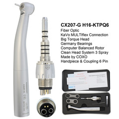 COXO Dental High Speed Fiber Optic Handpiece KaVo MULTIflex 4 6 hole LED Coupler