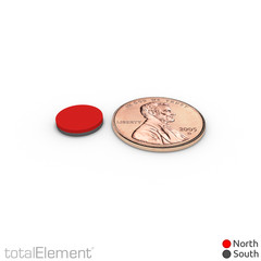 3/8 x 1/16 Inch Neodymium Craft Disc Magnets N52 with Adhesive (60 Pack)