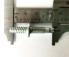25-pack of M6-1.0 x 20 mm / 12/14 x 14.5 mm Dbl Lead Double Ended Studs (4169SD)