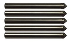 5 PCS 1/4″ 4 FLUTE 90 DEGREE CARBIDE CHAMFER MILL