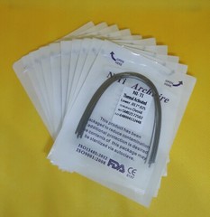 50 Packs Dental Arch Wires Orthodontic Thermal Activated NITI Rectangular Ovoid