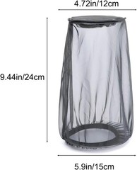 Waterproof Air Filter Rain Sock Dustproof Protective Cover for Color: Black#L