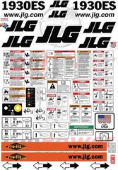 Fits JLG 1930ES PRO-FIT Scissor Lift Decal Kit – Laminated 3M Vinyl