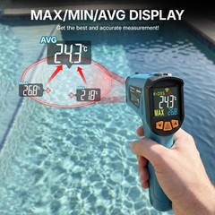 Infrared Thermometer, -58°F to 1472°F(-50~800°C), Non-Contact Digital Laser T…