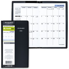 2026 At-A-Glance DayMinder SK53-00 Monthly Pocket Planner, 3-1/2 x 6″