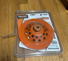 Ridgid 7″ Turbo Cup Grinding Wheel 12-Segment Blade Concrete Surfacing NEW!