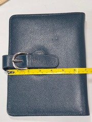 Franklin Covey Classic 9.2” x 7” CO AVA 7-Ring Binder In Teal, New With Tags