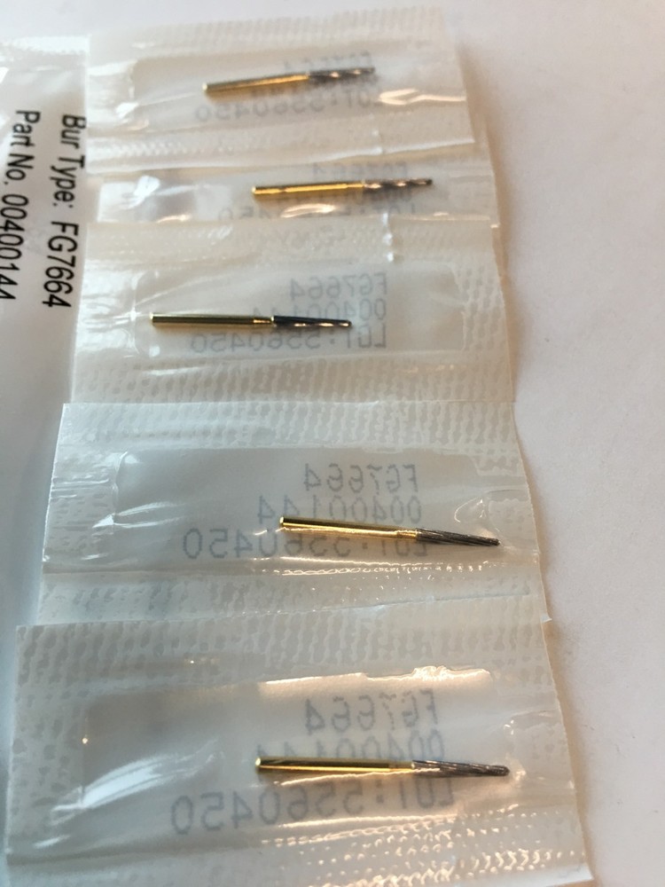 7664 5 pk trimming & finishing FG carbide dental Burr 1.60mm Individually Pk