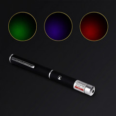 3 Pack Class II Presentation Laser Pointer Pens Red Green Violet 1mW AAA