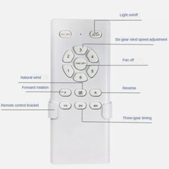 DC Output Ceiling Fan Receiver With 6 Speed Remote Control Functionality