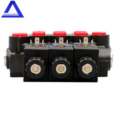 3 Spool,13 GPM, Hydraulic Monoblock Solenoid Directional Control Valve 12V DC