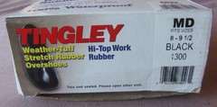 TINGLEY Weather-Tuff Stretch Rubber Overshoes Men Medium Fits 8 – 9 ½ Black 1300