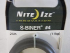 NEW LOT OF 5 NITE IZE SBP4-03-26B Carabiner Clip 3-1/2 In. Plastic GREEN (P)