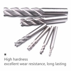 US 4/5/8/10pcs 1/4″Shank 1/8″ 3/16″ 1/4″End Mill Cutter CNC Router Bits 4 Flute
