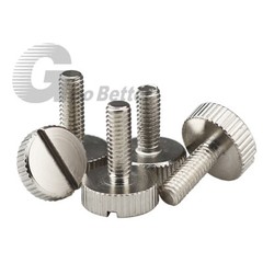 Knurled Thumb Screws Slotted M3/M4/M5 Flat Head Hand Grip Knob Slot Drive Bolts