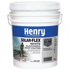 Elastomeric Seal Roof Leaks 4.75 Gallon White Coating Waterproof Rubberized RV