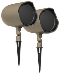 6 JBL GSF6-TN 6.5″ Landscape Ground Stake/Wall Mount 70v Commercial Speakers+Amp