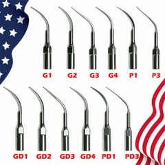 5Pcs Dental Ultrasonic Piezo Scaler Tip fit EMS Woodpecker/DTE SATELEC AZ