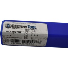 NEW Destiny Tool DR34836R030S DiamondBack Rougher 3/4 Carbide 3 Flute Stealth