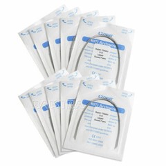 AZDENT Dental Orthodontic Arch Wire Super Elastic Niti Round Ovoid Form All Size