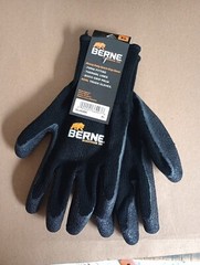 Berne Heavy Duty Quick Grip Thermal Lined Gloves Color Black Size XL
