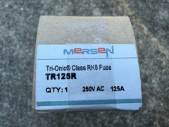 Mersen TR125R 125A 125 Amp Class RK5 Tri-Onic 250V Dual Element Time Delay Fuse