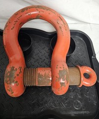Columbus McKinnon 43 Ton / 51mm Screw Pin Anchor Shackle Painted-Free Shipping