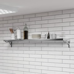 12 in. x 60 in. Stainless Steel Folding Wall Shelf