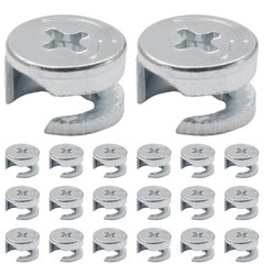 Litoexpe 15 x 9.5 mm Cam Lock Nut 10 Pcs, Joint Connector Locking Nuts Furnit…