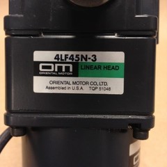 Oriental Motor 4IK25GN-SWM AC Magnetic Break Motor with 4LF45N-3 Linear Head