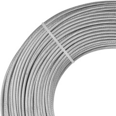 VEVOR T316 1/8″ 3/16″ Stainless Steel Cable 1×19 100/500/1000ft Wire Rope Cable