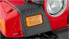 Bushwacker Trail Armor Front Corner Covers | 2-Piece Set, Black, Textured Finish