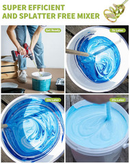 Paint Mixer for Drill, Paint Stirring Drill Attachment for 1-5 Gallon Bucket, Zi