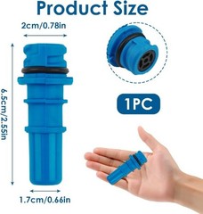 OEM Blue Thermoplastic PCV Valve Fitting 7L3Z6A666A, Positive Crankcase Ventilat