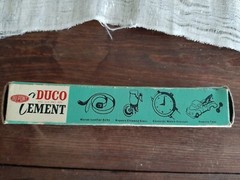 USED Du Pont Duco Cement Reg. U.S. PAT. OFF. Vintage RARE Piece Original Package