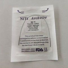 5 Packs Dental Super Elastic Niti Arch Wire White Color Rectangular Wire Oval