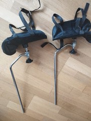 Leg holder examination chair gyn set strap and cover secure hold or effort