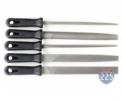 5 Piece 10″ Second Cut File Set Round Square Flat Half-Round Hand Tool Kit