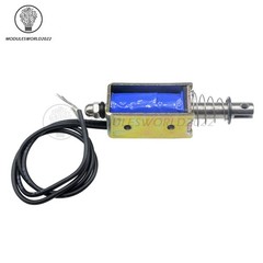 JF-0530B DC12V 300mA 5N/10mm Pull-Push-Type DC Solenoid Electromagnet