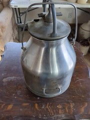DeLaval 5gal. Stainless Milking Machine Can Pail Bucket W/Lid
