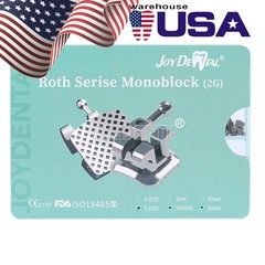 1000PCS AZDENT Dental Orthodontic MIM Monoblock Brackets Brace Roth.022 345 HOOK