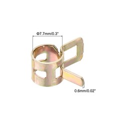 30Pcs ID 8mm 5/16inch Fuel Line Hose Clips Pipe Clamps Spring Hose Clamp