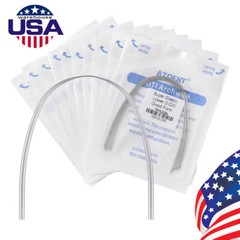 AZDENT Dental Orthodontic Arch Wire Super Elastic Niti Round Ovoid Form All Size