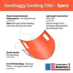 Sandbaggy Sandbag Filler – MADE IN AMERICA – One Man Filling Sandbags + 2X SPEED