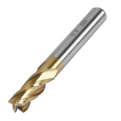 Pack of 2 4-Flute Titanium Coat Carbide End Mill Bits, 5/16 Inch/8 Mm HSS CNC St