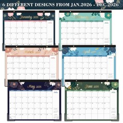 2026 Desk Wall Calendar Jan Dec 12 Months 15×12 Inch Planner Corner Protectors
