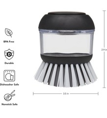 Kitchenaid Soap Dispensing Palm Brush with Built in Easy to Fill Soap Dispenser,